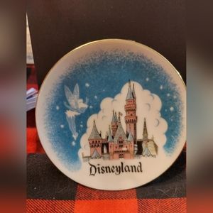 Vintage Disneyland 4" Tinkerbell & The Castle Souvenir Plate